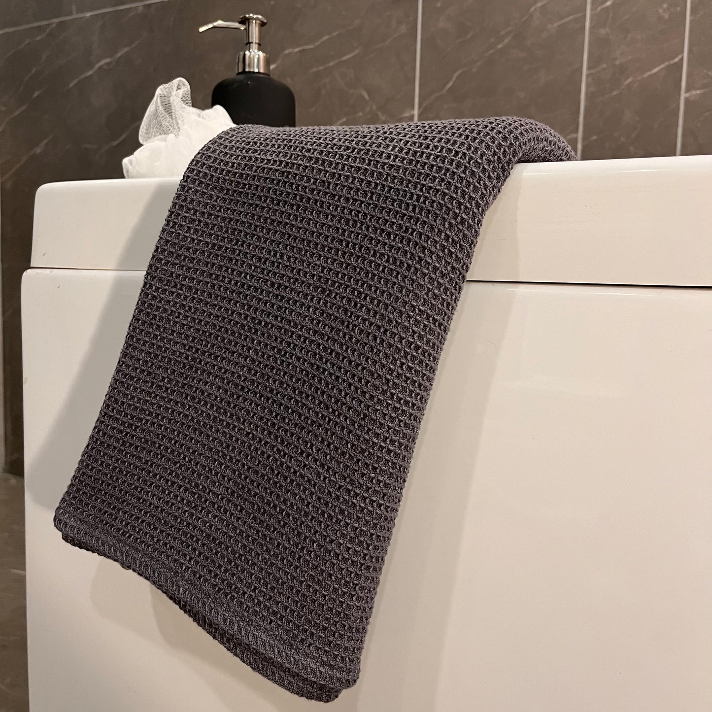 Pure Cotton Waffle Bath Towel